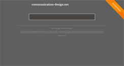 Desktop Screenshot of communication-design.net